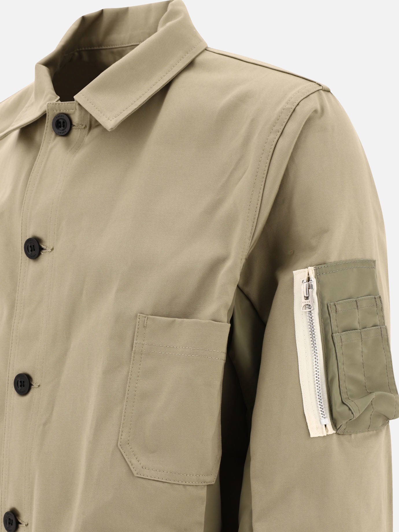 Giacche overshirt 100% cotton  Beige - Sacai Uomo | PDP | VIETTI Online Store | thumbnail_4