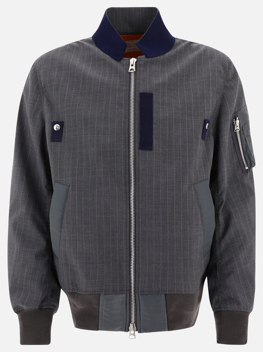 Bomber 24-03339M  Grigio - Sacai Uomo | PLP | VIETTI Online Store 
