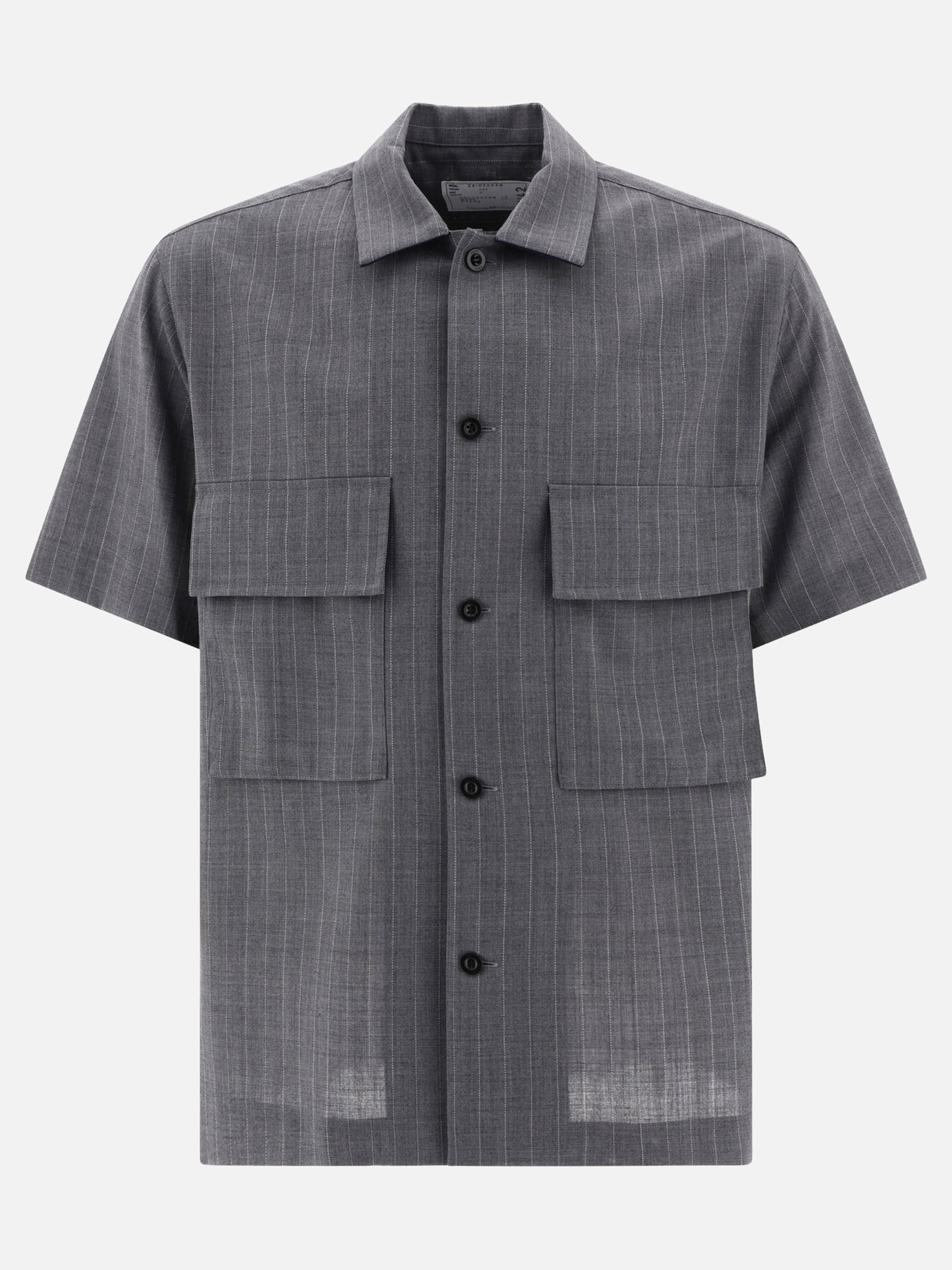 Pinstripe shirt with pockets