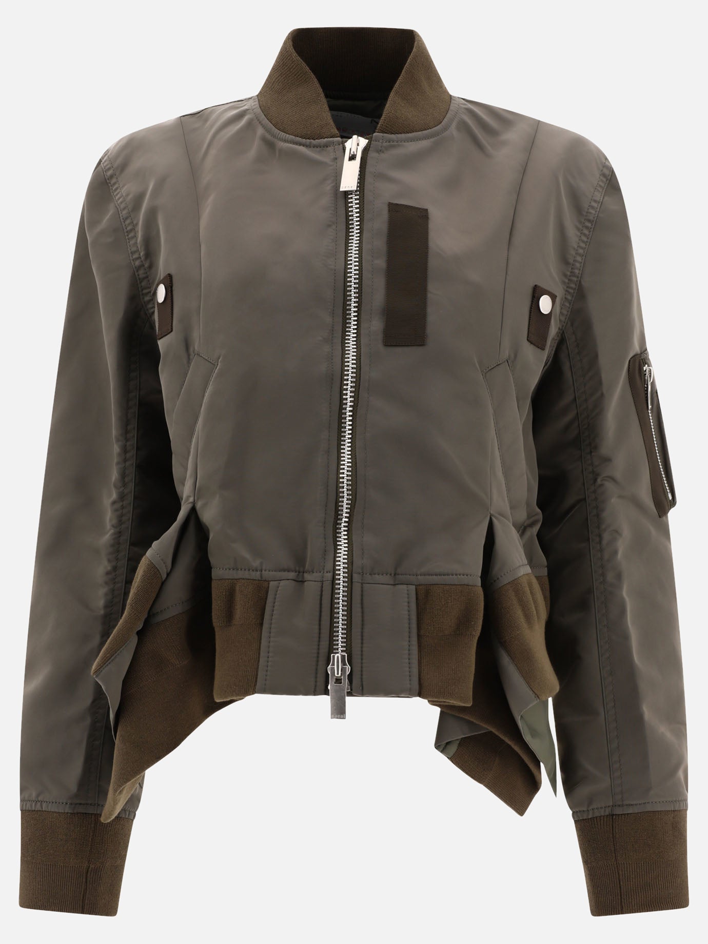 Bomber 100% nylon  Verde - Sacai Donna | PDP | VIETTI Online Store | thumbnail