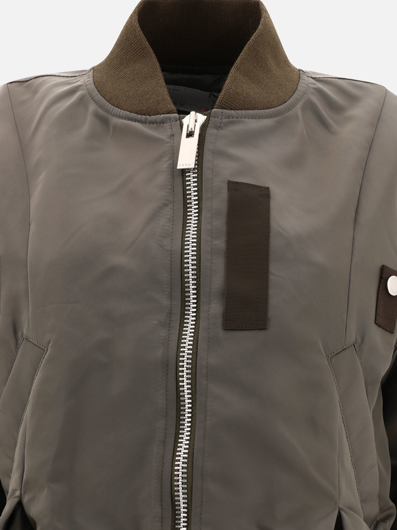 Bomber 100% nylon  Verde - Sacai Donna | PDP | VIETTI Online Store | Zoom-Modal_3
