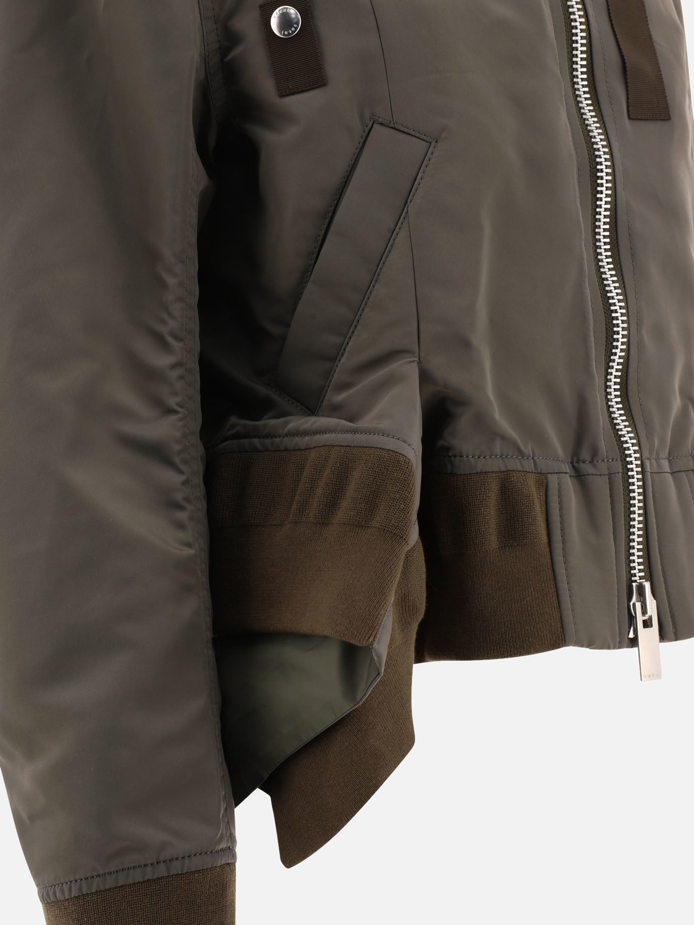 Bomber 100% nylon  Verde - Sacai Donna | PDP | VIETTI Online Store | Zoom-Modal_4
