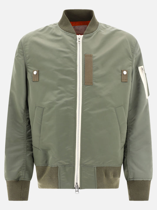 Bomber 100% nylon  Verde - Sacai Uomo | PLP | VIETTI Online Store 
