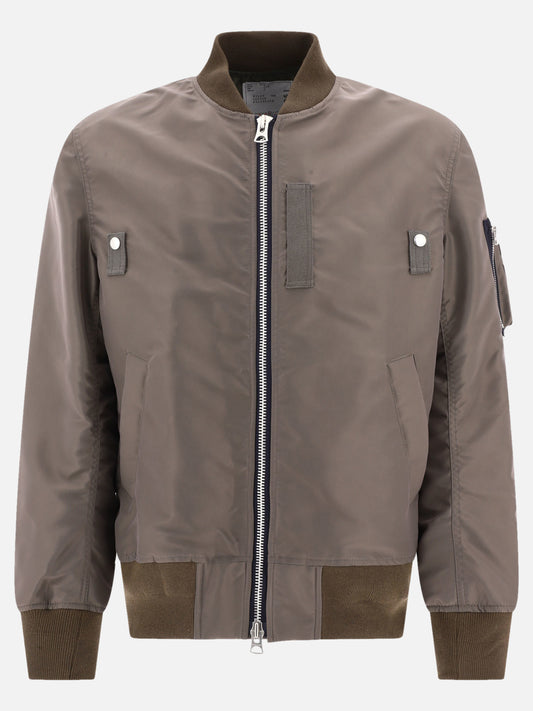 Bomber 100% nylon  Marrone - Sacai Uomo | PLP | VIETTI Online Store 
