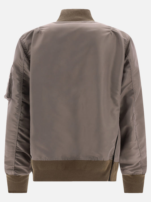 Bomber 100% nylon  Marrone - Sacai Uomo | PLP | VIETTI Online Store | 2
