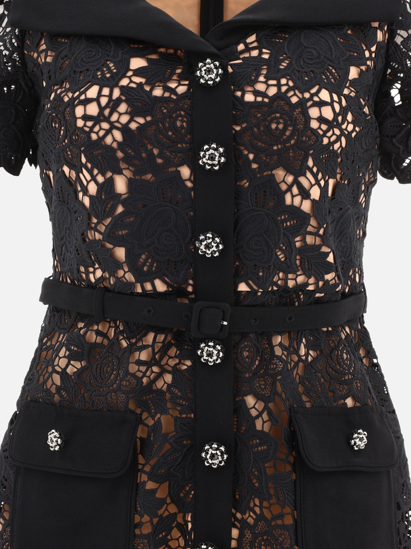 Abiti corti 100% polyester  Nero - Self-portrait Donna | PDP | VIETTI Online Store | Zoom-Modal_3
