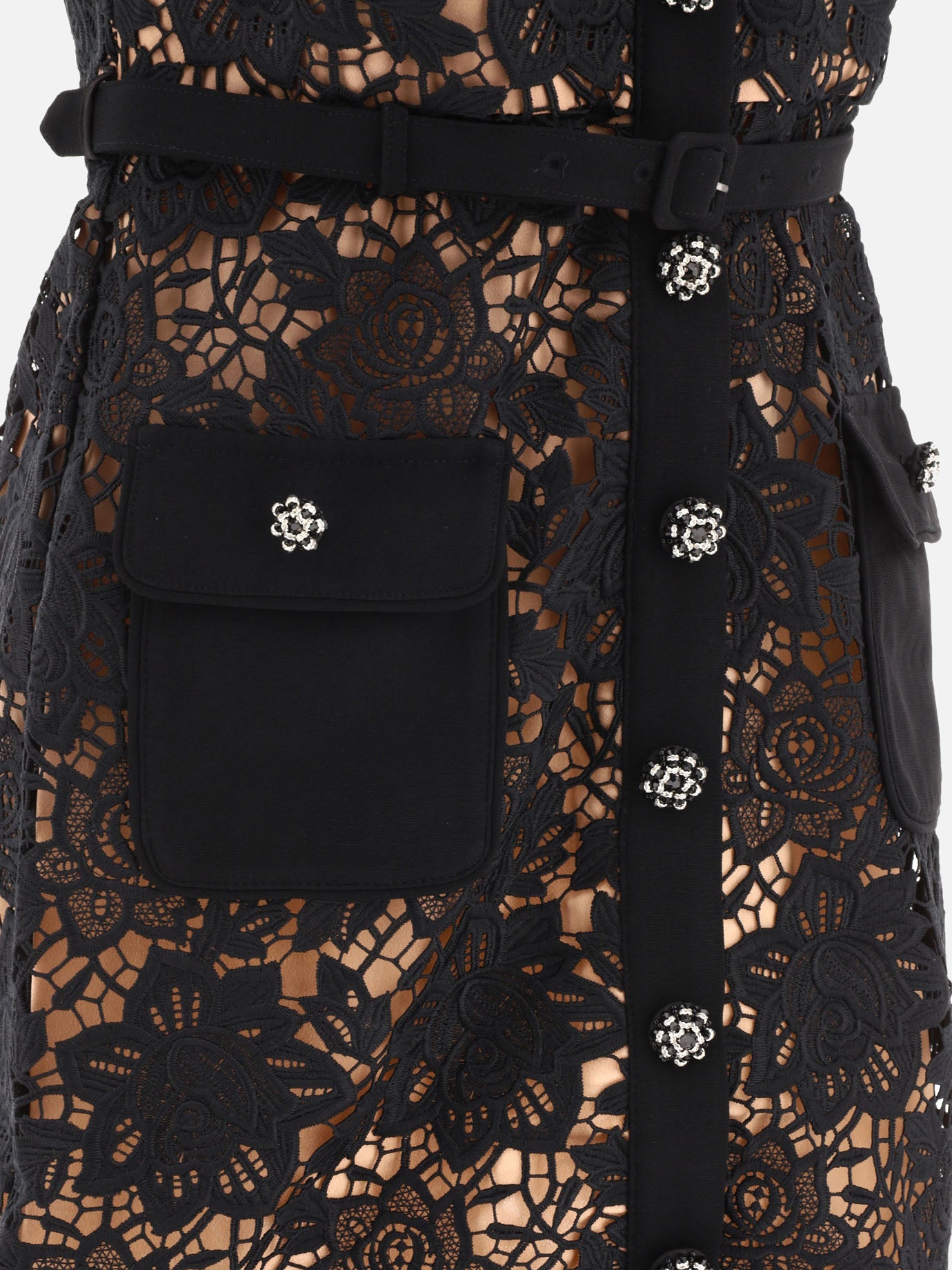 Abiti corti 100% polyester  Nero - Self-portrait Donna | PDP | VIETTI Online Store | Zoom-Modal_4
