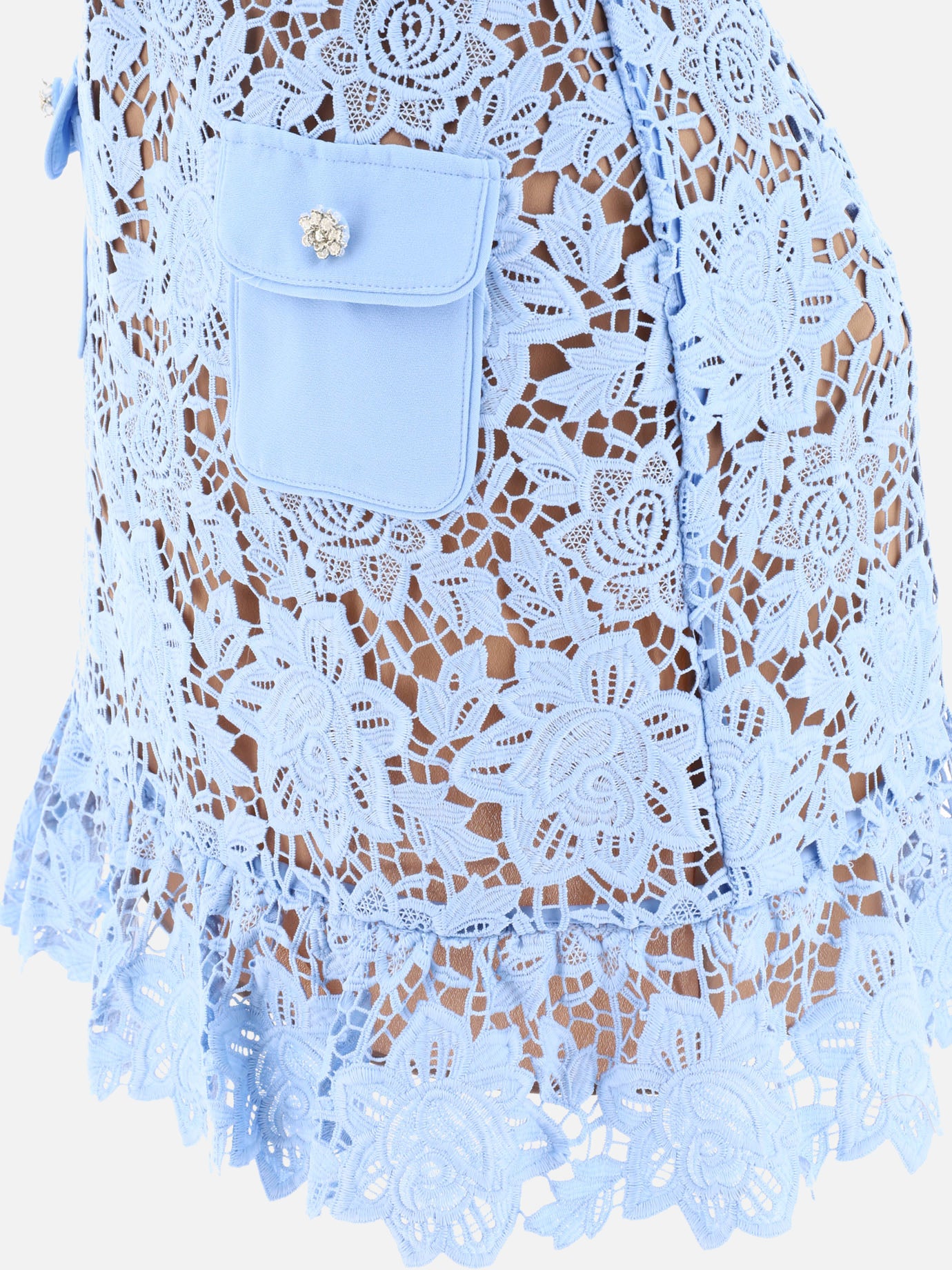 Abiti corti 100% polyester  Azzurro - Self-portrait Donna | PDP | VIETTI Online Store | thumbnail_4