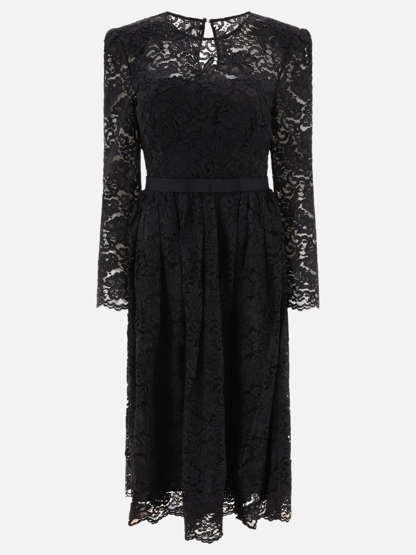 Midi dresses 77% polyamide 23% viscose  Black - Self-portrait Women | PDP | VIETTI Online Store | Zoom-Modal
