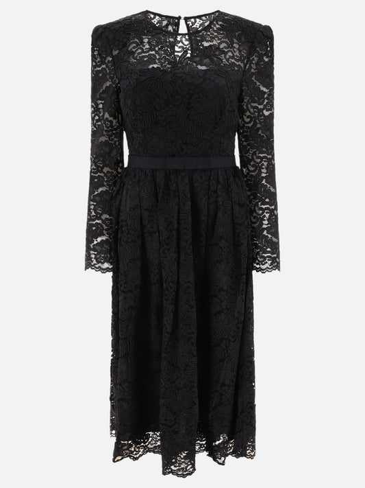 Midi dresses 77% polyamide 23% viscose  Black - Self-portrait Women | PLP | VIETTI Online Store 
