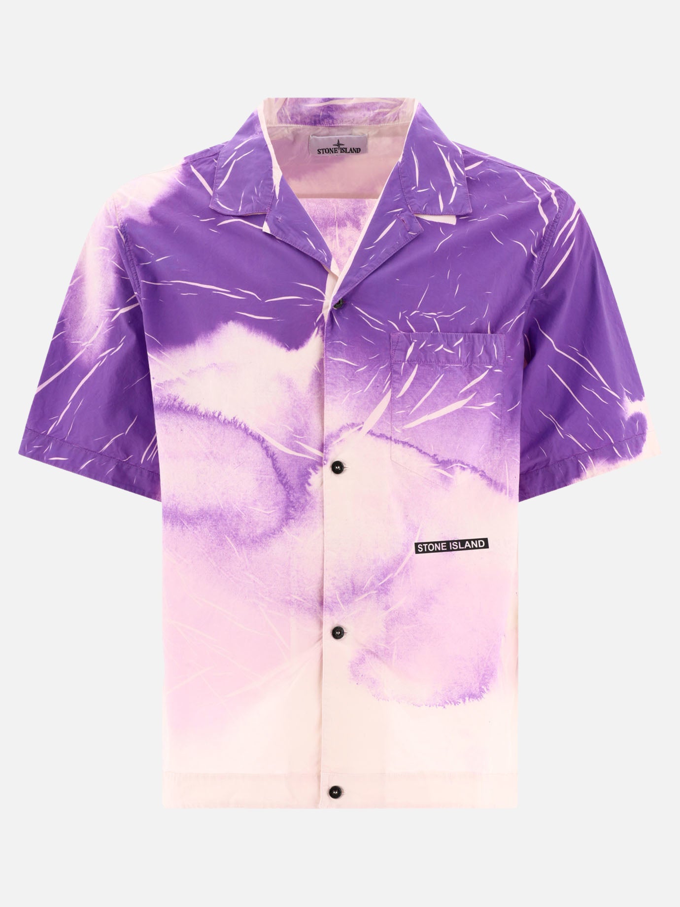 Camicie casual Tie-dye  Viola - Stone Island Uomo | PDP | VIETTI Online Store | Zoom-Modal
