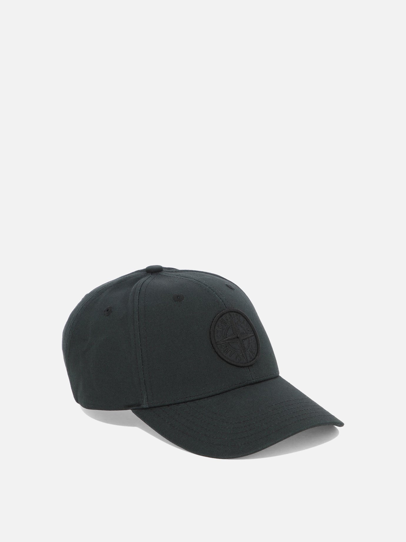 Cappelli da baseball 100% cotton  Nero - Stone Island Uomo | PDP | VIETTI Online Store | thumbnail_2