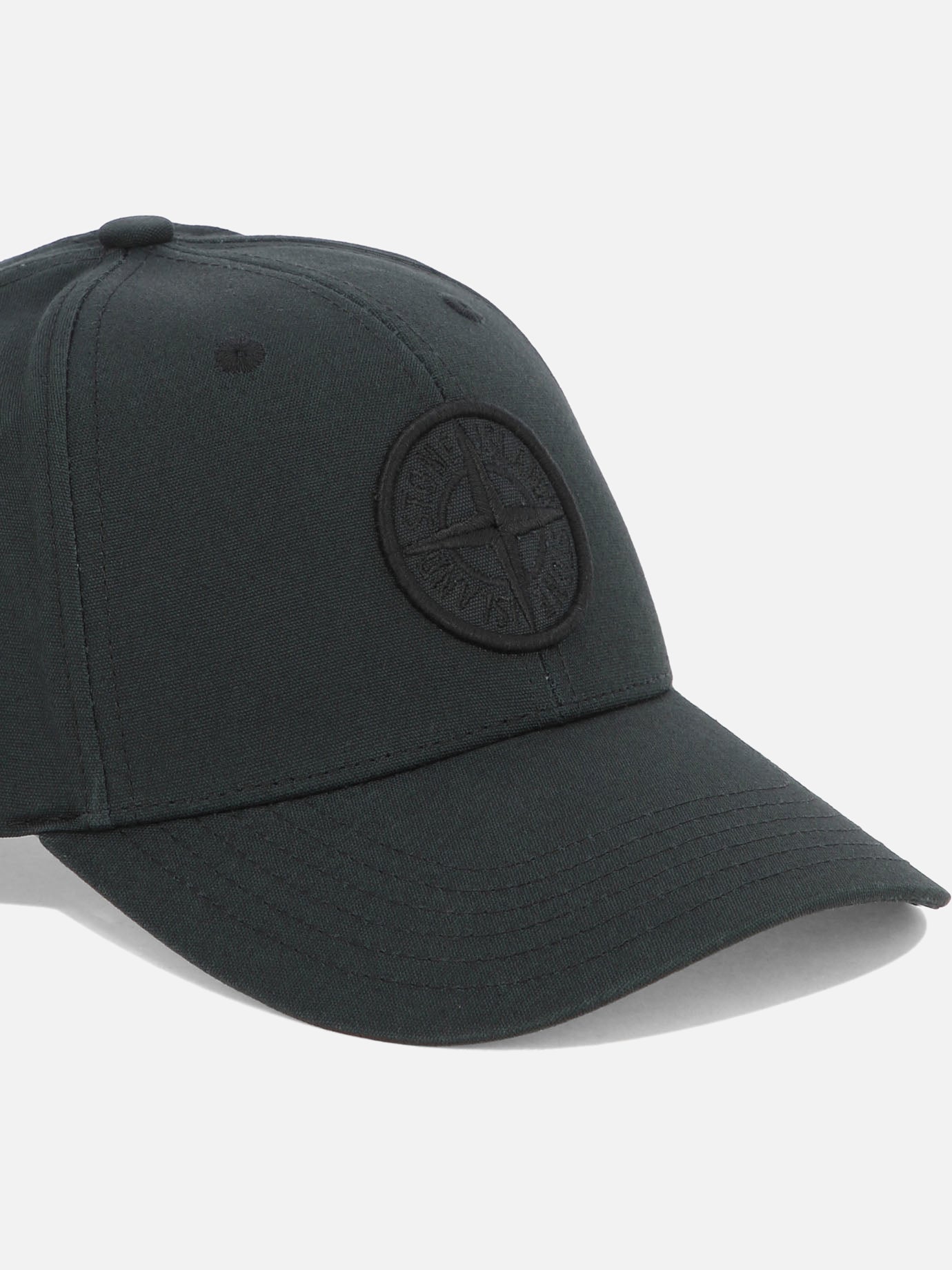 Cappelli da baseball 100% cotton  Nero - Stone Island Uomo | PDP | VIETTI Online Store | thumbnail_4
