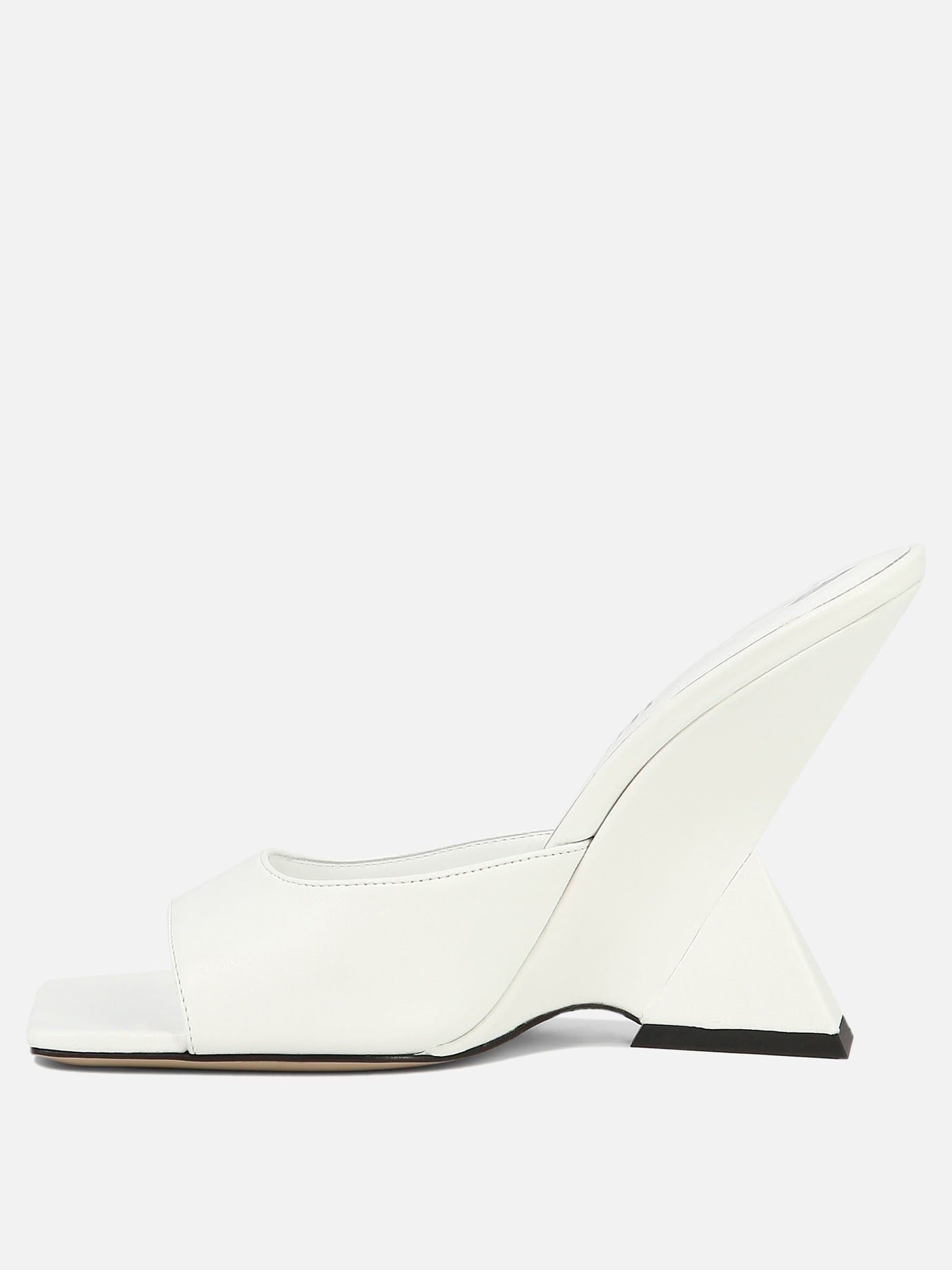 Heeled sandals 100% leather - 100% leather  White - The Attico Women | PDP | VIETTI Online Store | thumbnail_3
