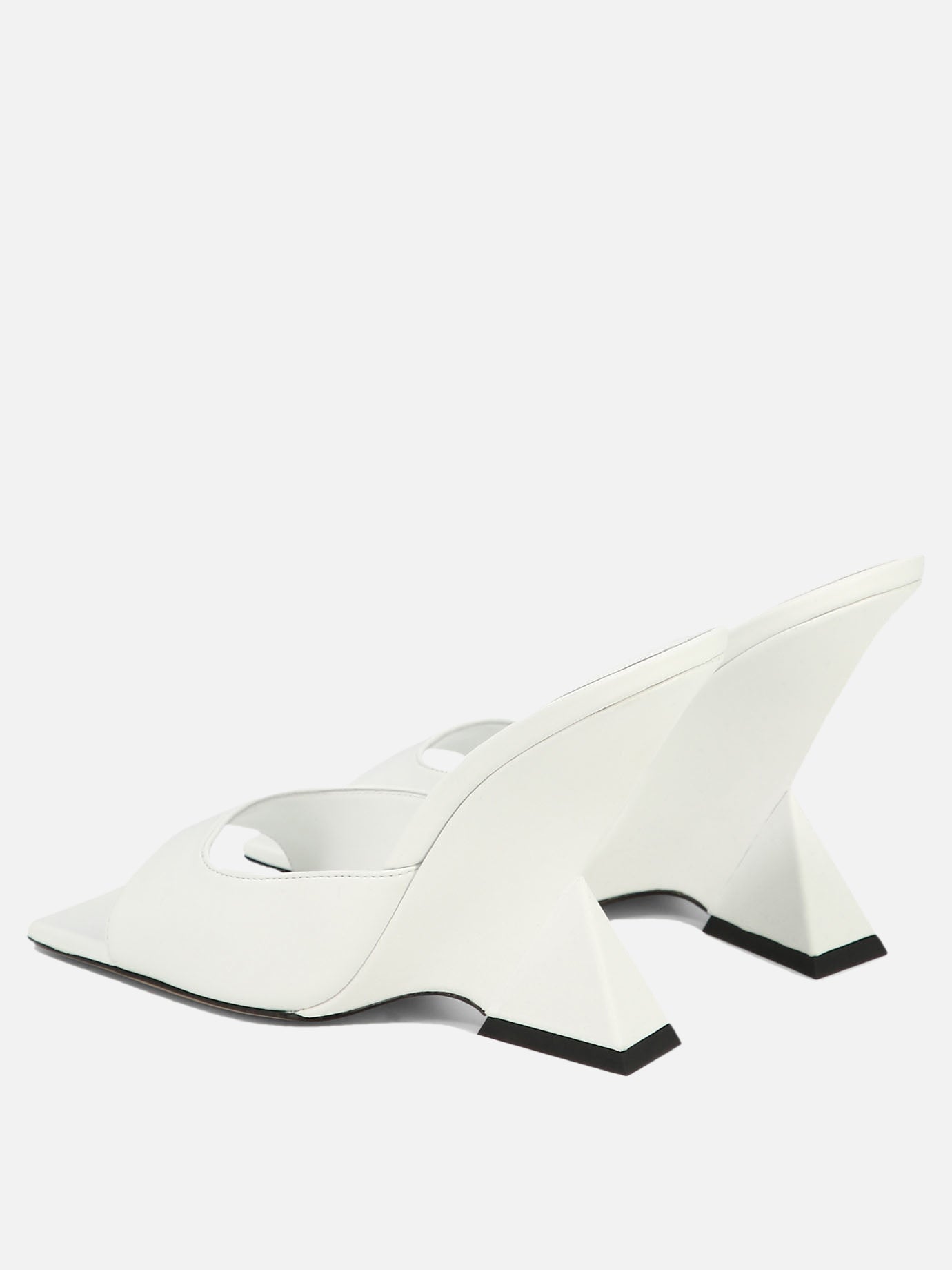 Heeled sandals 100% leather - 100% leather  White - The Attico Women | PDP | VIETTI Online Store | thumbnail_4