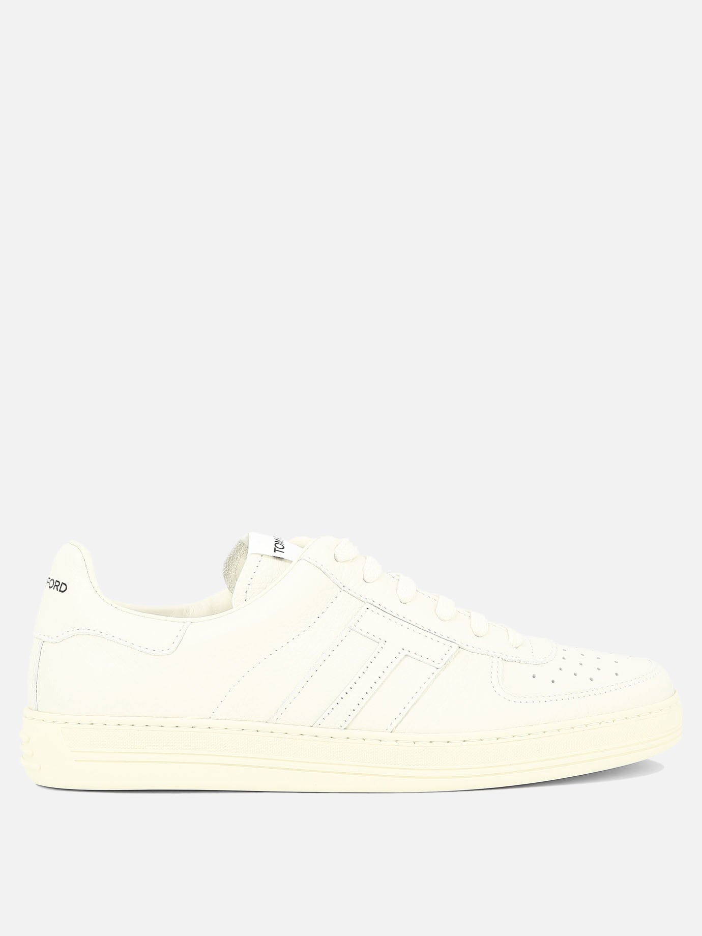 Sneaker basse 98% leather 2% cotton - 100% rubber  Bianco - Tom Ford Uomo | PDP | VIETTI Online Store | Zoom-Modal
