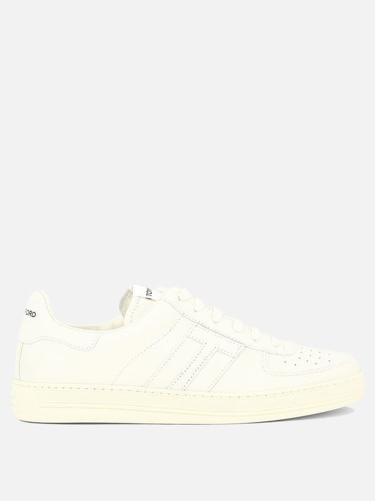 Sneaker basse 98% leather 2% cotton - 100% rubber  Bianco - Tom Ford Uomo | PLP | VIETTI Online Store 
