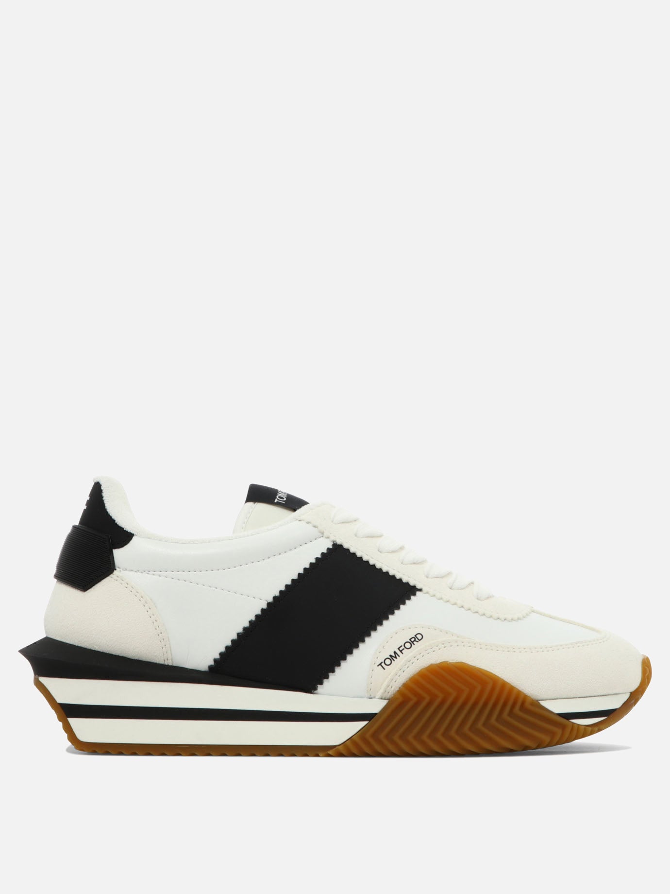 Sneaker basse 60% calf leather 40% polyamide - 100% rubber  Bianco - Tom Ford Uomo | PDP | VIETTI Online Store | thumbnail