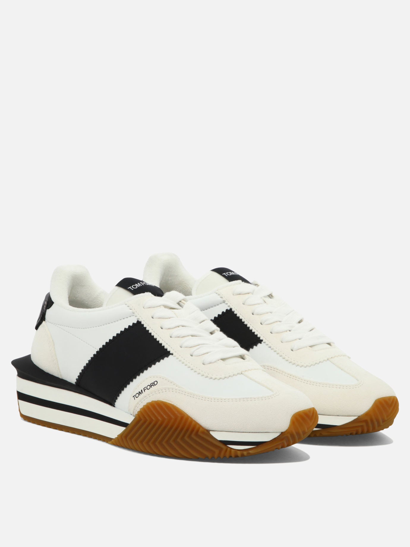 Sneaker basse 60% calf leather 40% polyamide - 100% rubber  Bianco - Tom Ford Uomo | PDP | VIETTI Online Store | thumbnail_2