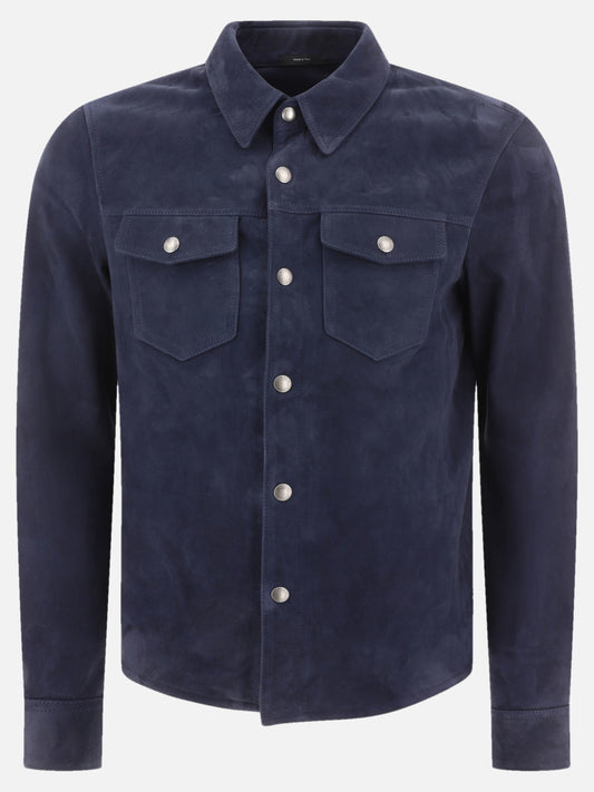 Giacche in pelle 100% lamb leather  Blu - Tom Ford Uomo | PLP | VIETTI Online Store 
