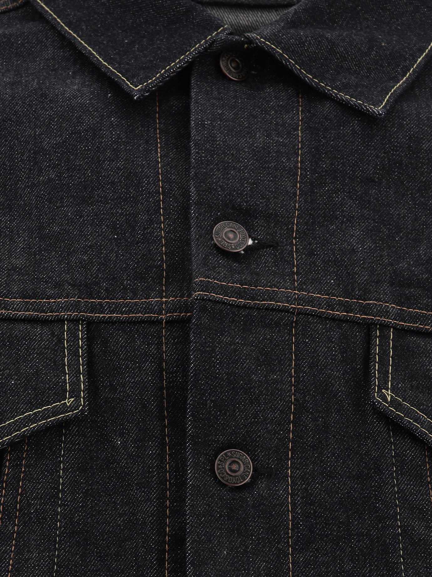 Giacche in denim Solid colour  Blu - Sugar Cane Uomo | PDP | VIETTI Online Store | Zoom-Modal_3
