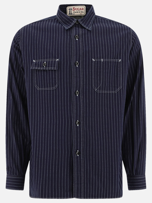 "Wabash Work" striped shirt