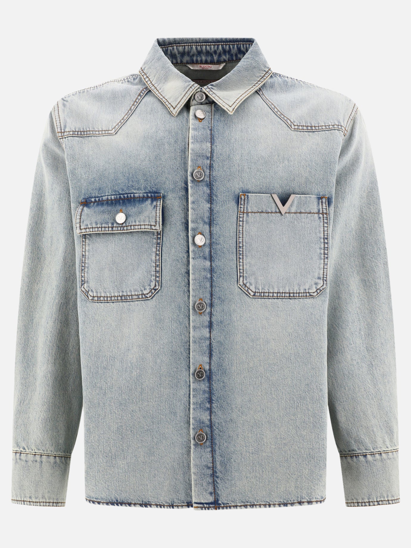 Giacche in denim 100% cotton  Azzurro - Valentino Uomo | PDP | VIETTI Online Store | thumbnail