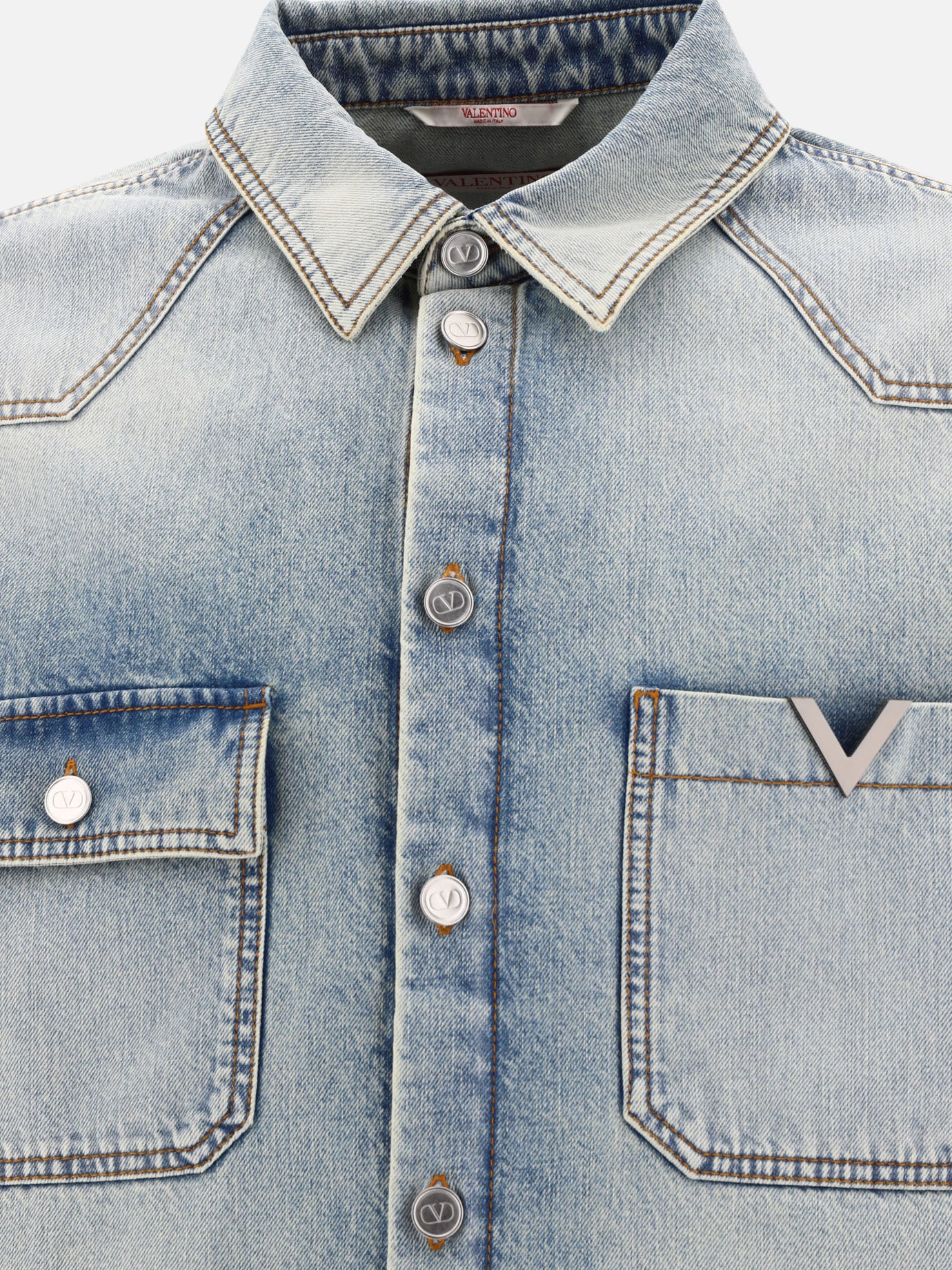 Giacche in denim 100% cotton  Azzurro - Valentino Uomo | PDP | VIETTI Online Store | thumbnail_3