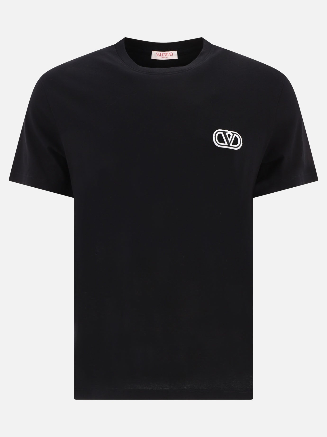 T-shirt girocollo 100% cotton  Nero - Valentino Uomo | PDP | VIETTI Online Store | Zoom-Modal

