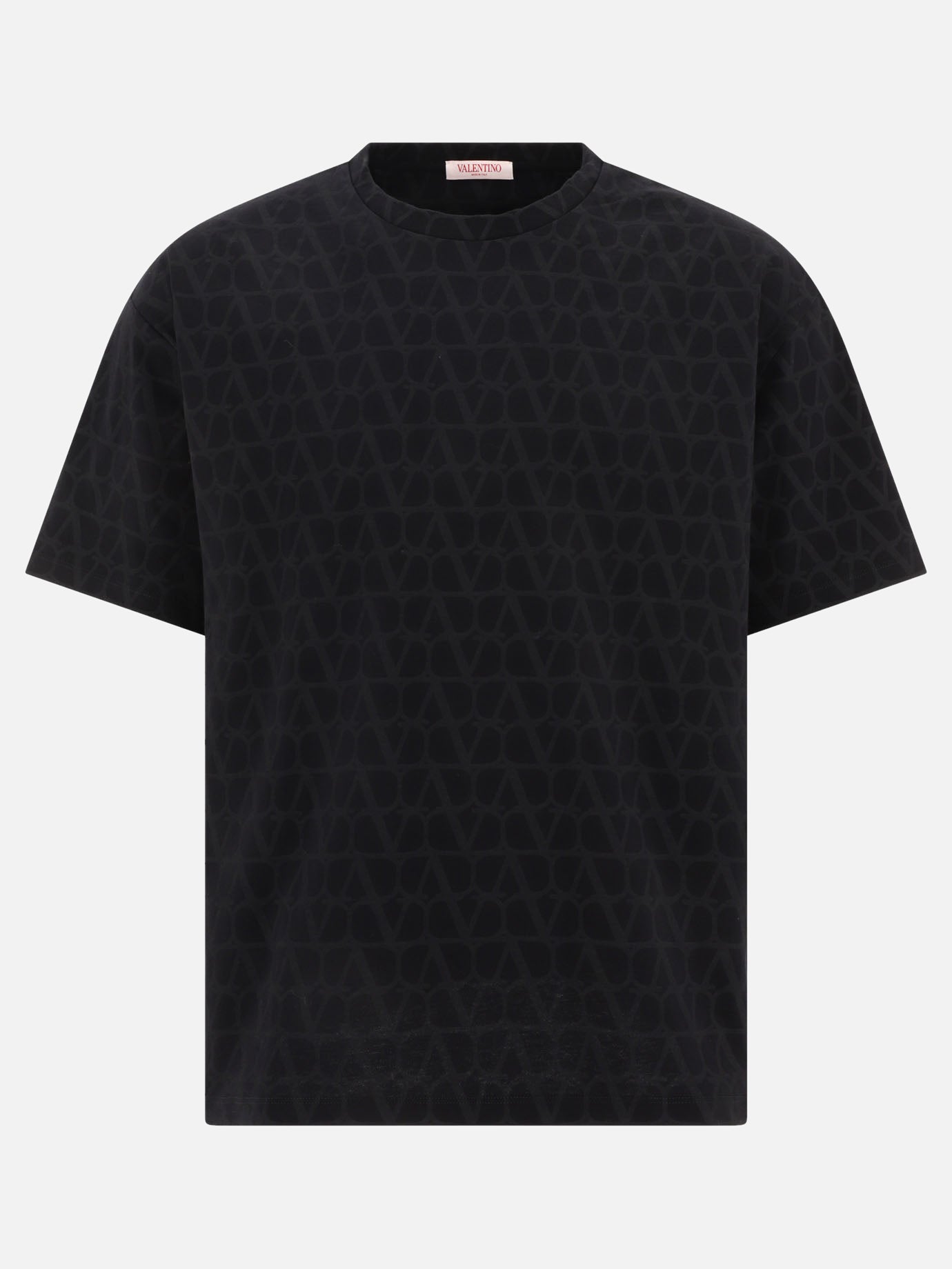 T-shirt girocollo 100% cotton  Nero - Valentino Uomo | PDP | VIETTI Online Store | Zoom-Modal
