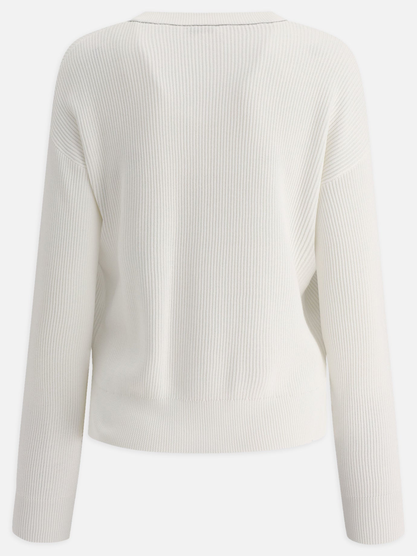 English rib cotton sweater