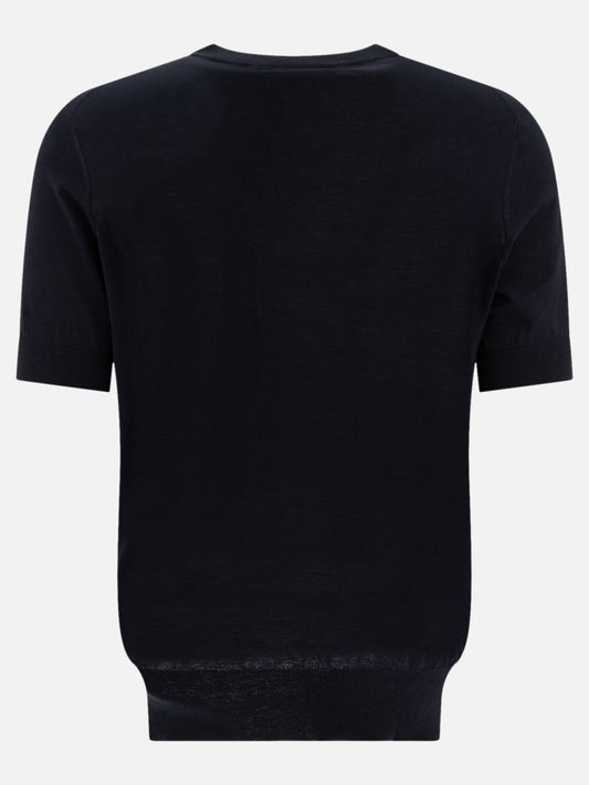 T-shirt girocollo Solid colour  Blu - Brunello Cucinelli Uomo | PLP | VIETTI Online Store | 2
