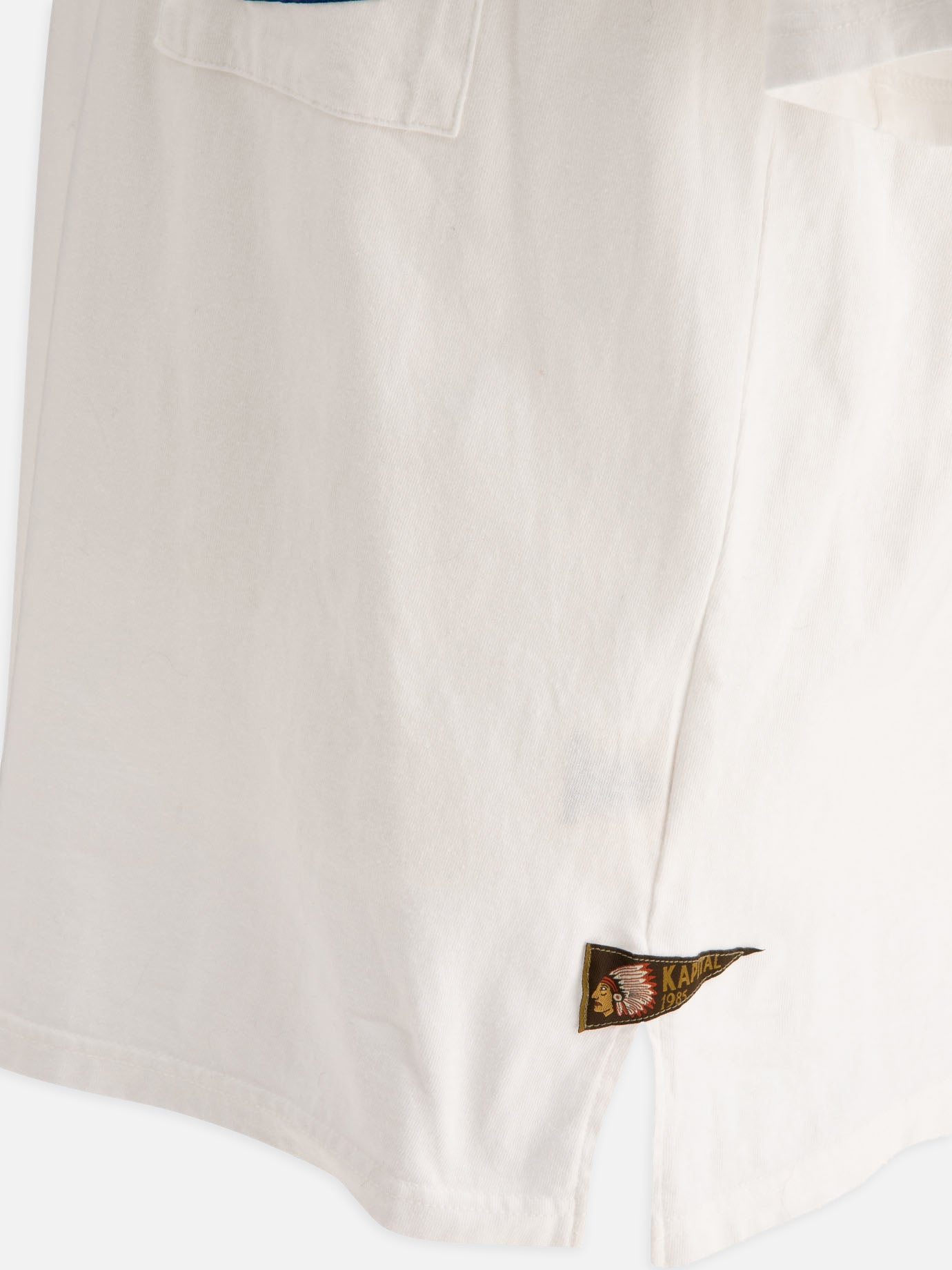 T-shirt girocollo Solid colour  Bianco - KAPITAL Uomo | PDP | VIETTI Online Store | thumbnail_4