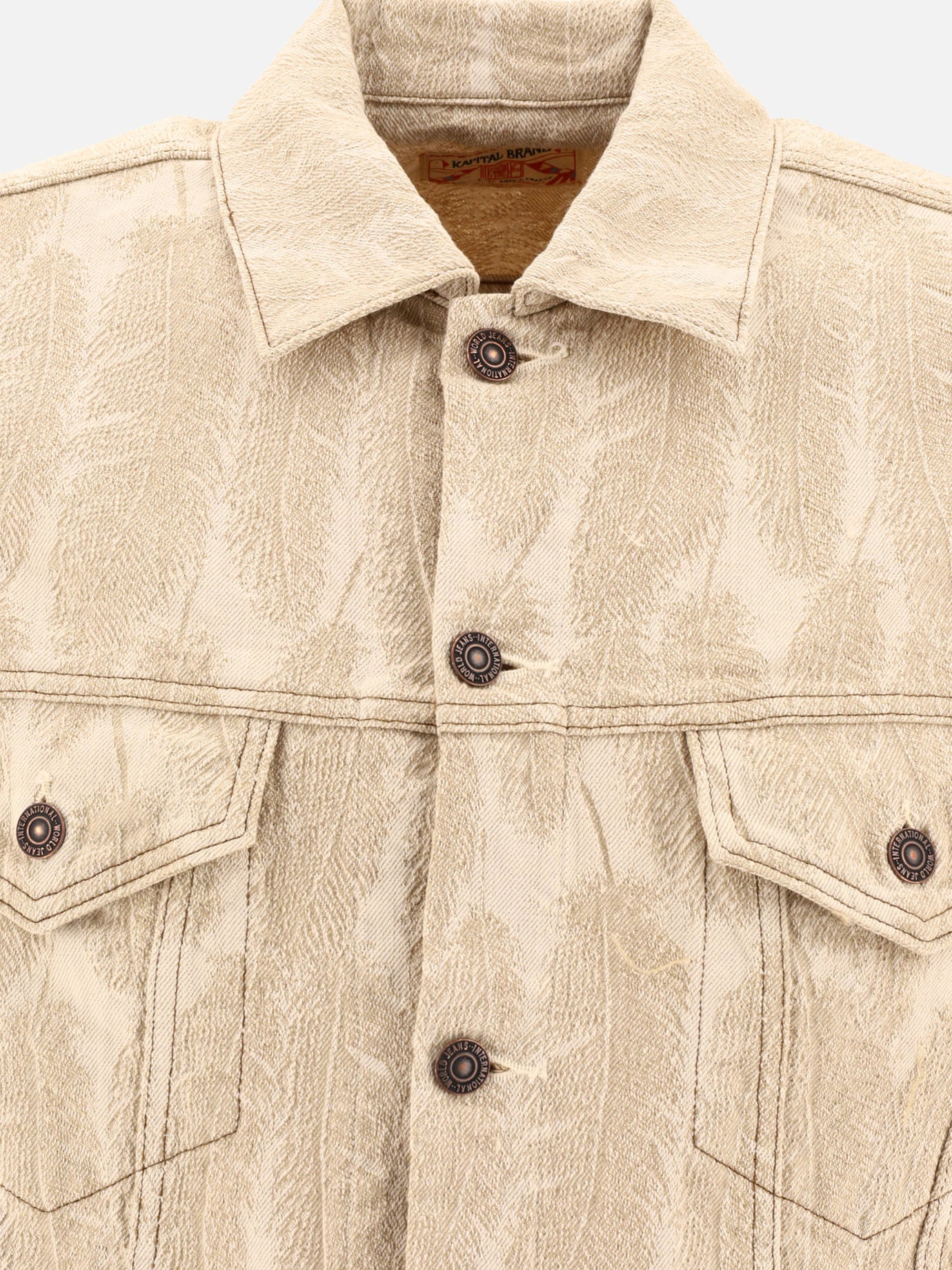Denim jackets Print  Beige - KAPITAL Men | PDP | VIETTI Online Store | Zoom-Modal_3
