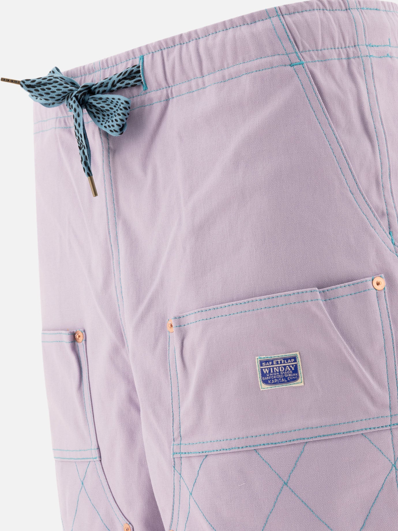 KAPITAL "W-Knee" shorts Purple