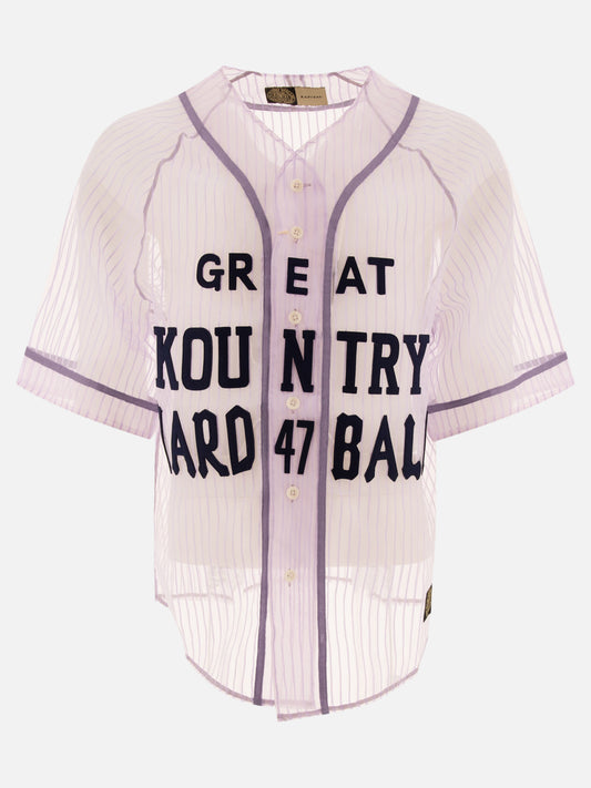 KAPITAL "Sheer Great Kountry" shirt Purple