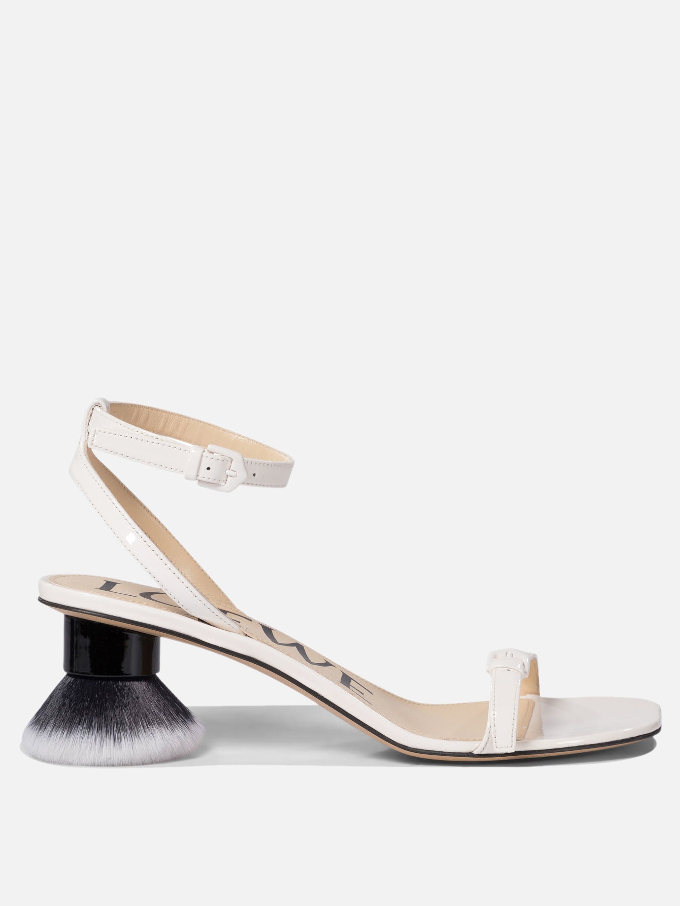 Flat sandals 100% lamb - 100% leather  White - Loewe Women | PDP | VIETTI Online Store | thumbnail