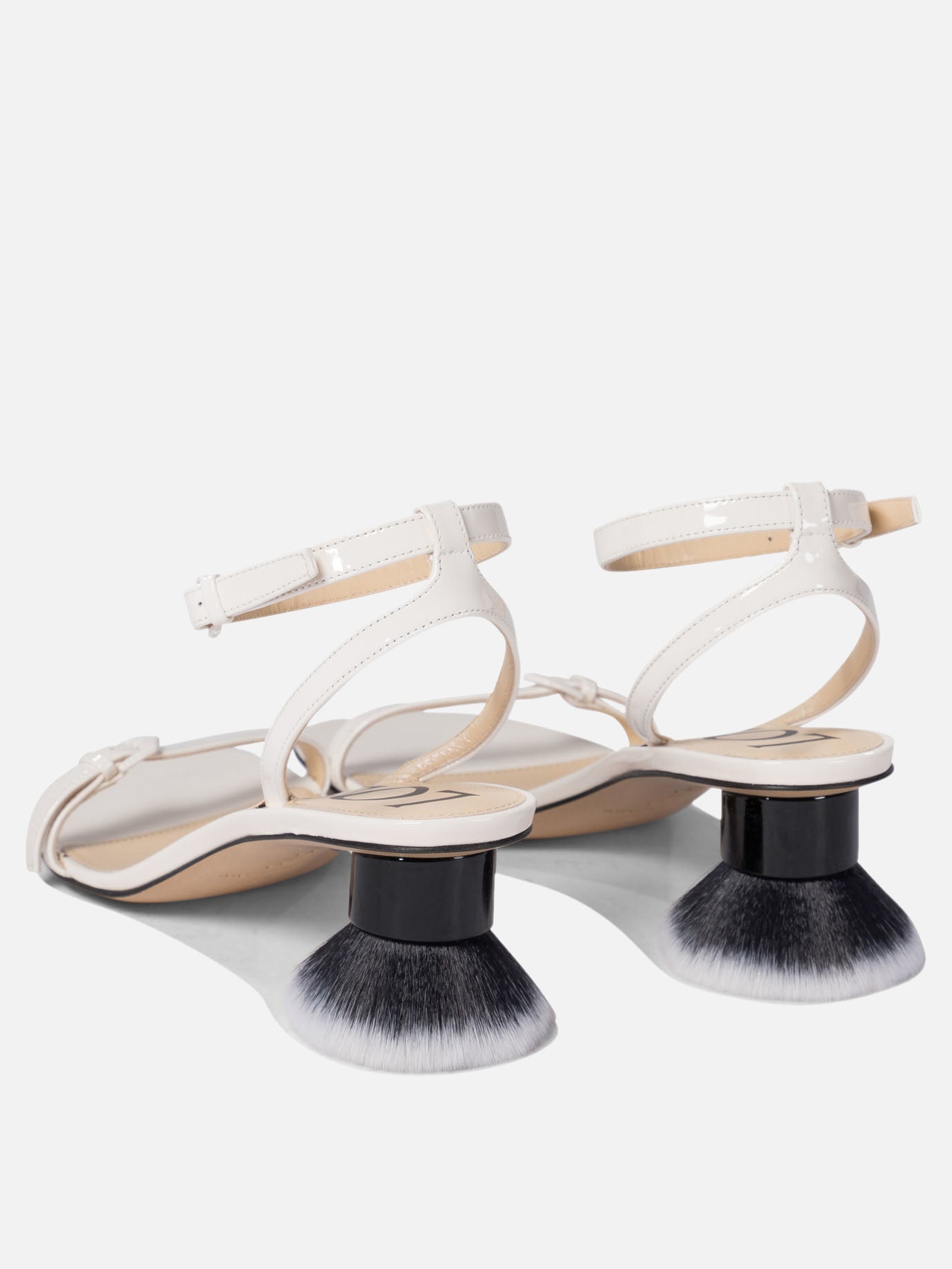 Flat sandals 100% lamb - 100% leather  White - Loewe Women | PDP | VIETTI Online Store | thumbnail_4
