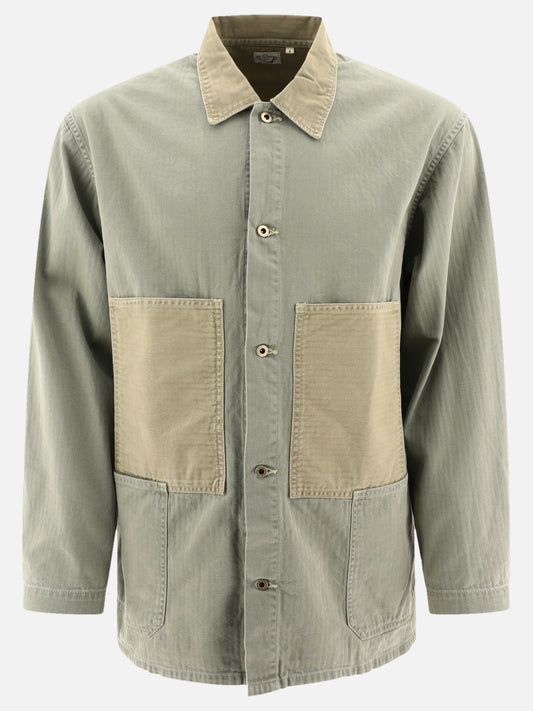 Giacche overshirt Solid colour  Verde - OrSlow Uomo | PLP | VIETTI Online Store 
