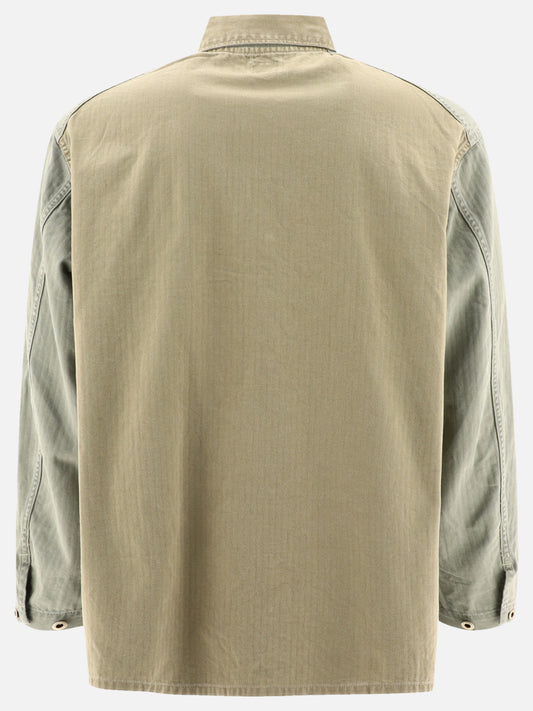 Giacche overshirt Solid colour  Verde - OrSlow Uomo | PLP | VIETTI Online Store | 2
