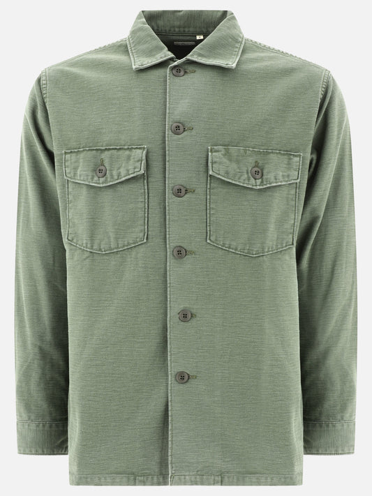 Giacche overshirt Solid colour  Verde - OrSlow Uomo | PLP | VIETTI Online Store 
