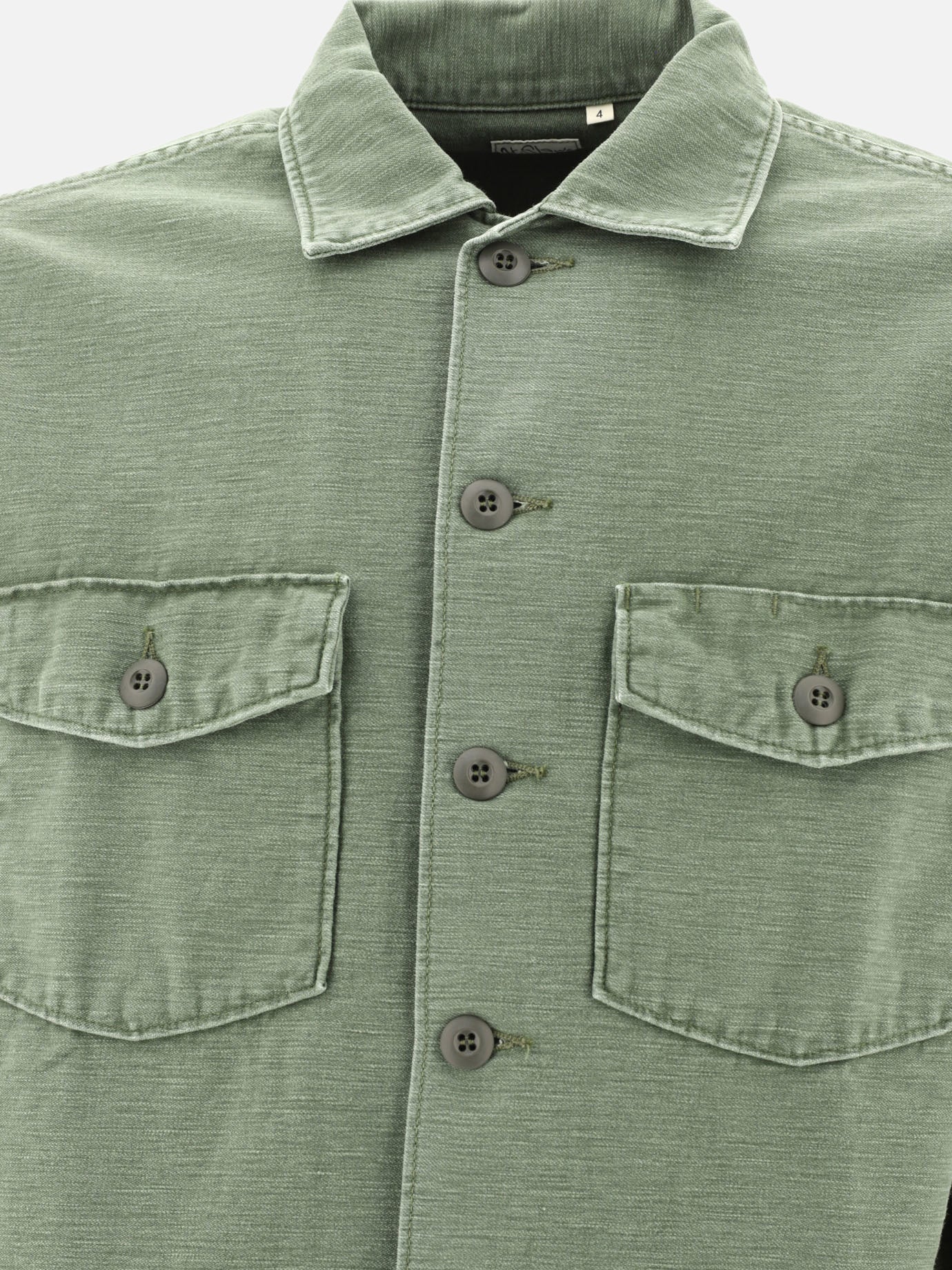 Giacche overshirt Solid colour  Verde - OrSlow Uomo | PDP | VIETTI Online Store | Zoom-Modal_3
