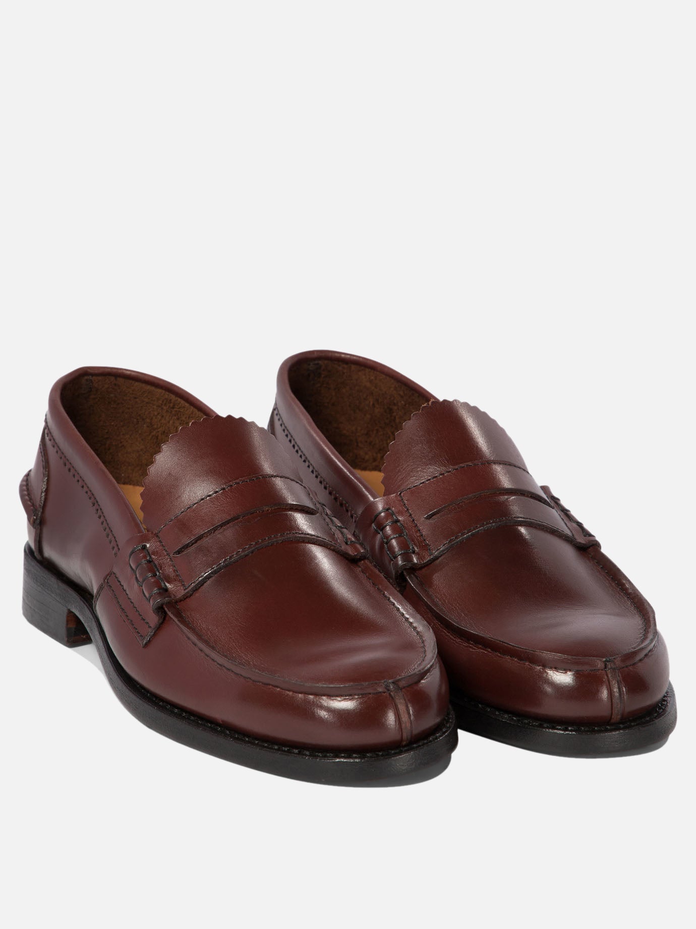 Saxone of Scotland "Arran" loafers Bordeaux