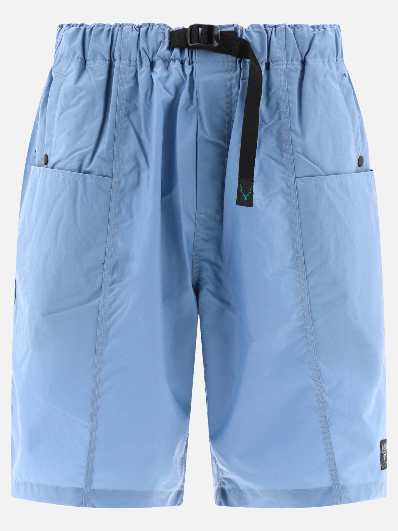 South2 West8 "Belted C.S." shorts Light blue