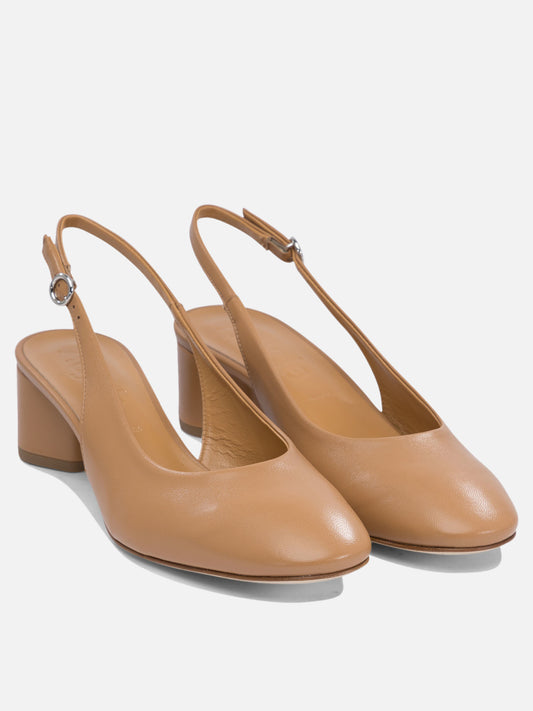 Slingback 100% nappa leather - 100% cow leather  Beige - Aeyde Donna | PDP | VIETTI Online Store | 2
