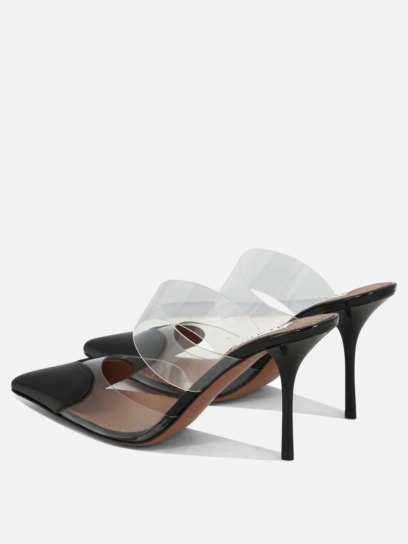 Alaïa "Le Cœur" 90 mm mules Black
