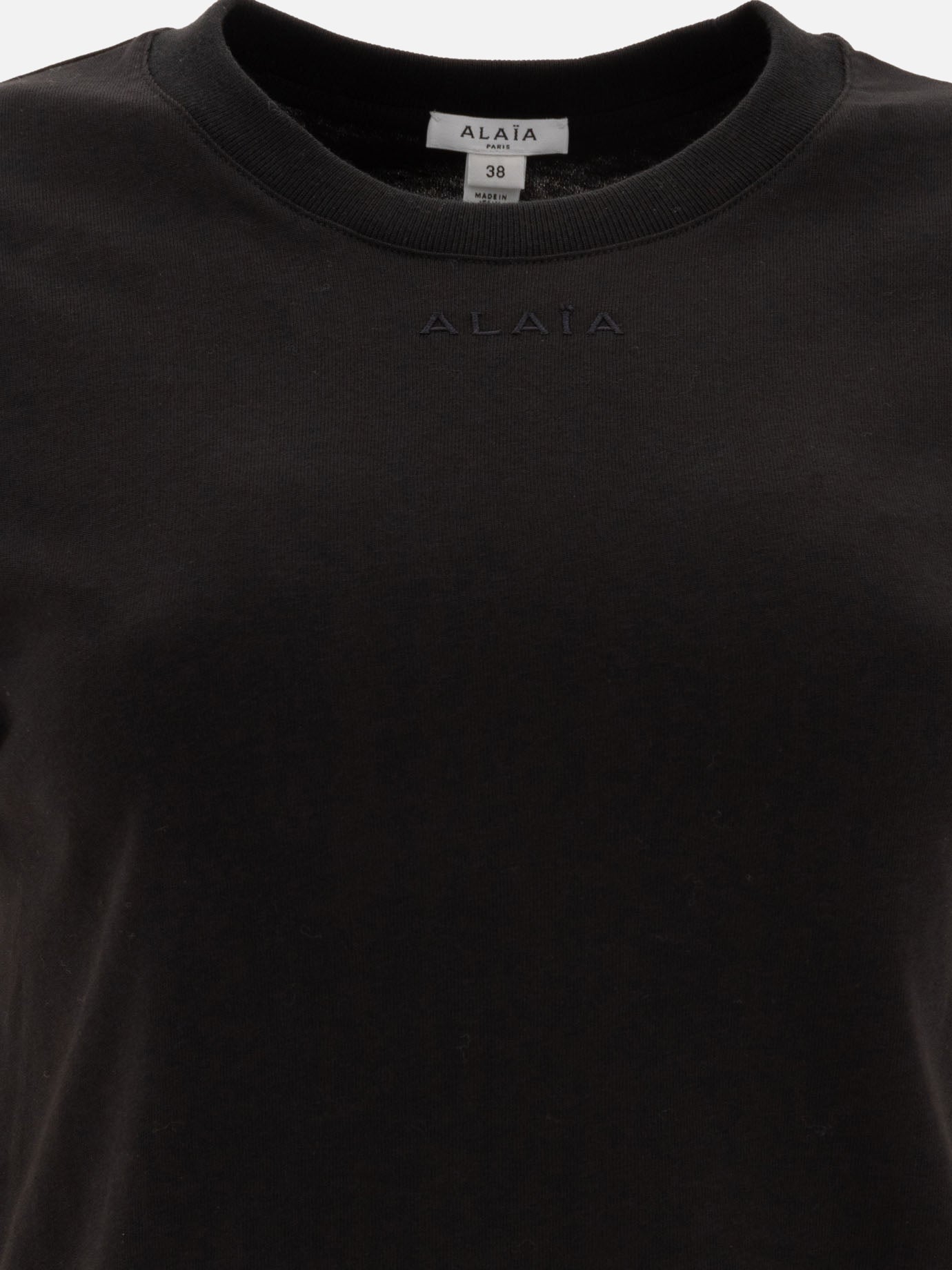 Alaïa Cotton t-shirt 17905835_38 Black thumbnail_3
