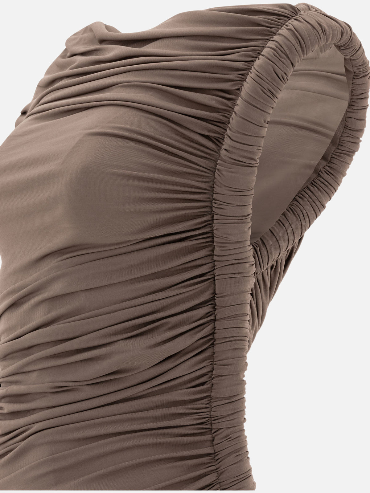 Alaïa Draped midi dress Brown - VIETTI