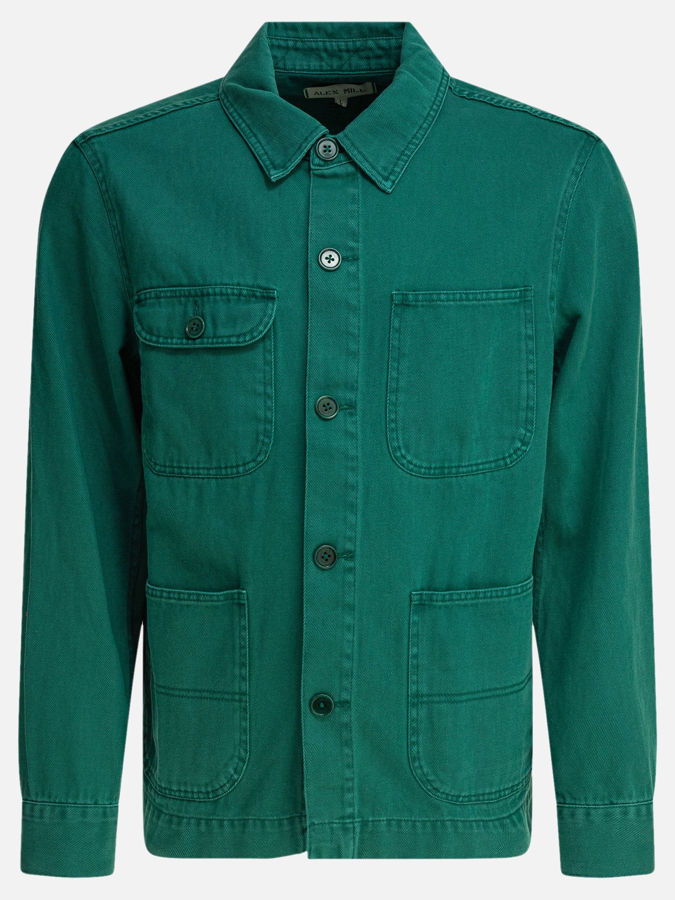 Giacche overshirt Solid colour  Verde - Alex Mill Uomo | PDP | VIETTI Online Store | thumbnail