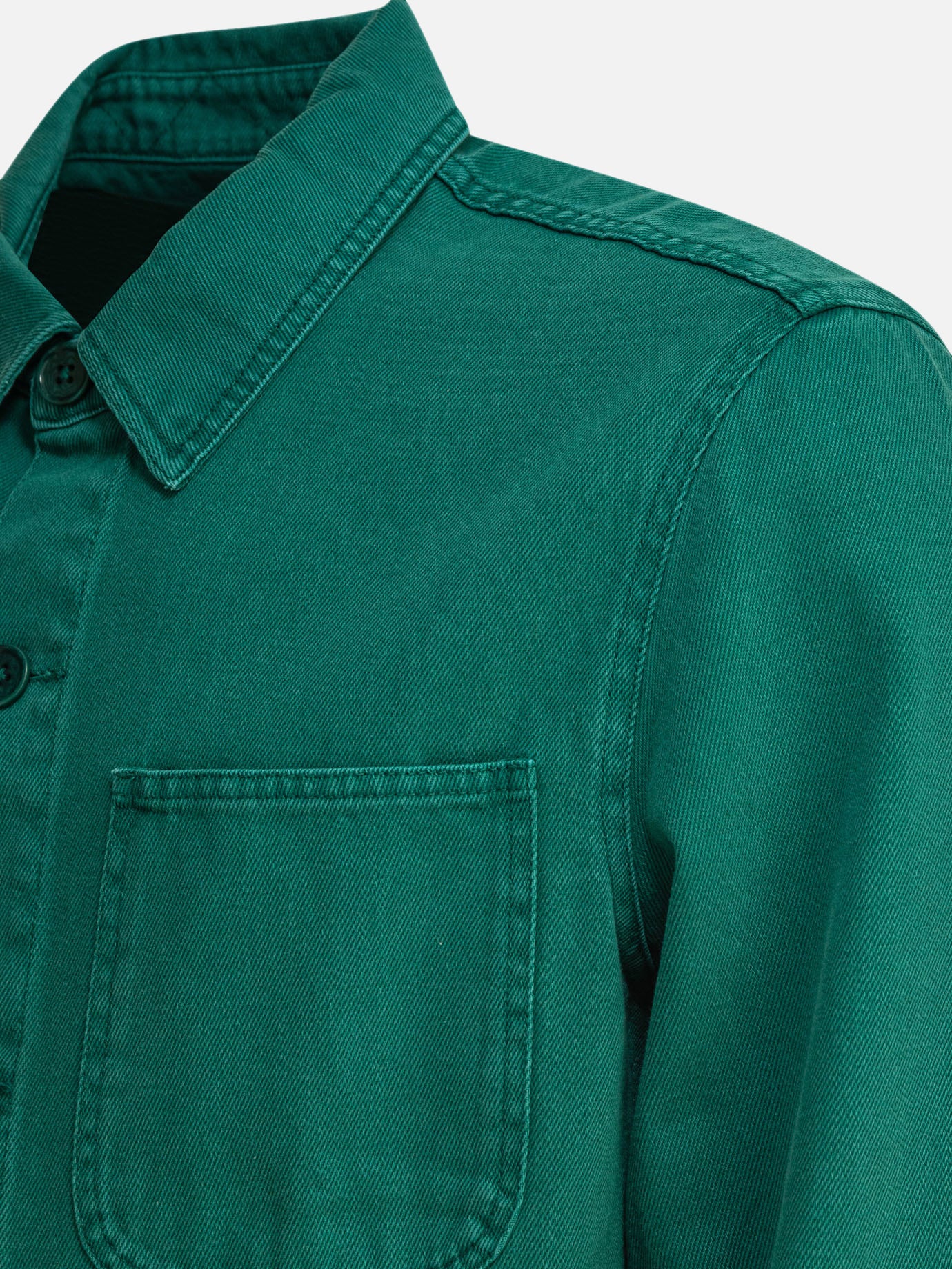 Giacche overshirt Solid colour  Verde - Alex Mill Uomo | PDP | VIETTI Online Store | thumbnail_4